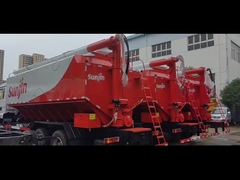 Animal Fodder Tank Transport Bulk Feed Truck With 6 Tyres