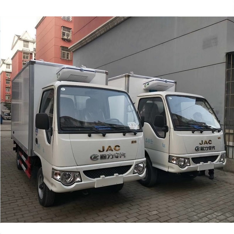 Gasoline Fuel Type Refrigerator Box Truck Van 110km/H JAC