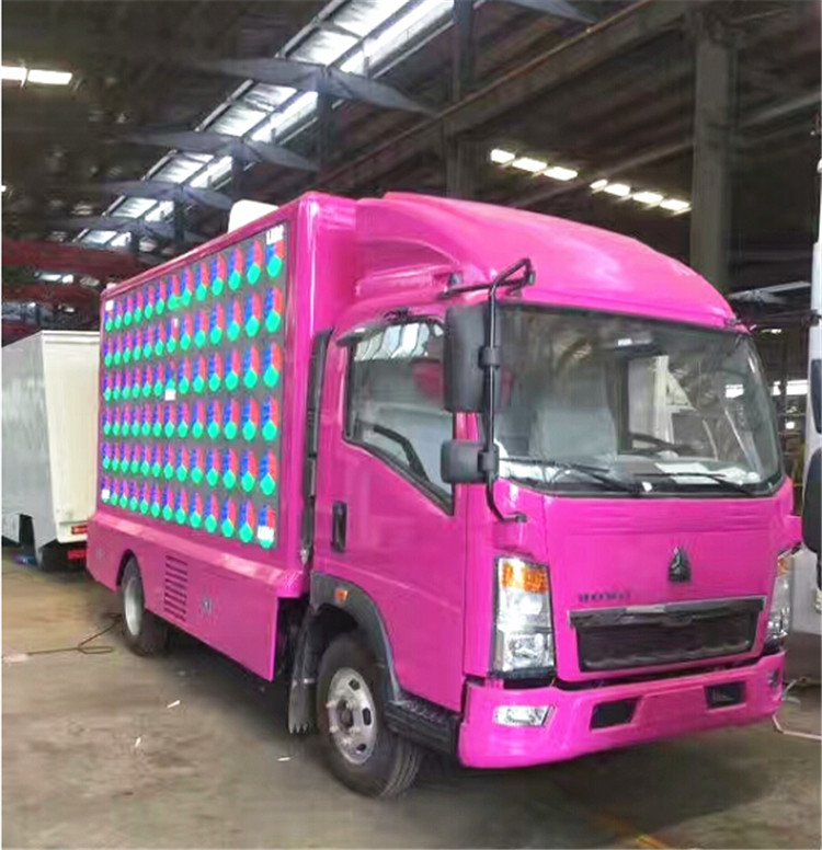 120HP LED Mobile Advertising Truck P8 4x2 Digital With Stage