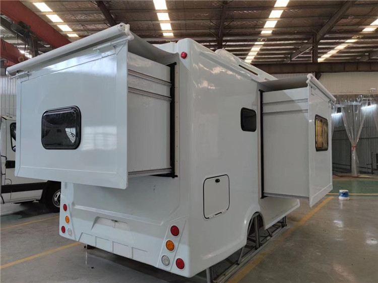 Customized White Camper Shell Body Luxury Decoration Assembling RV Box Mounted