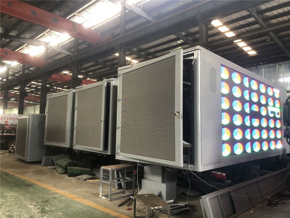 Outdoor ColorLight LED Box Truck Waterproof 16ft For Truck Mounted