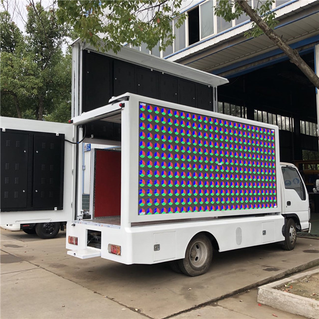 P5 LED Advertising Mobile Billboard Truck Lhd Diesel Fuel Type With Generator And Speakers