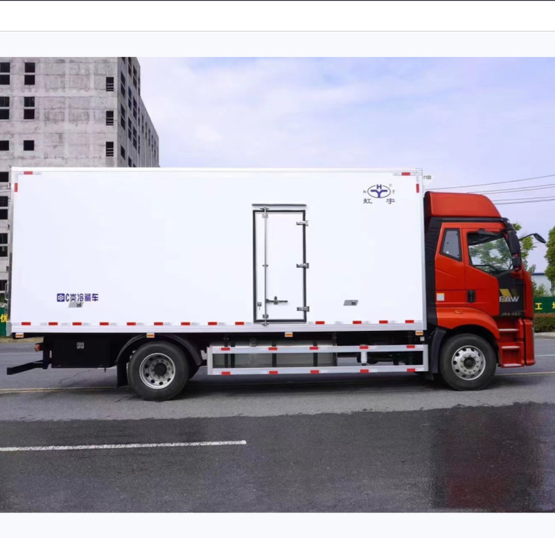 FAW 10 Ton Reefer Truck Cold Room Van Truck For Vegetable And Fruit