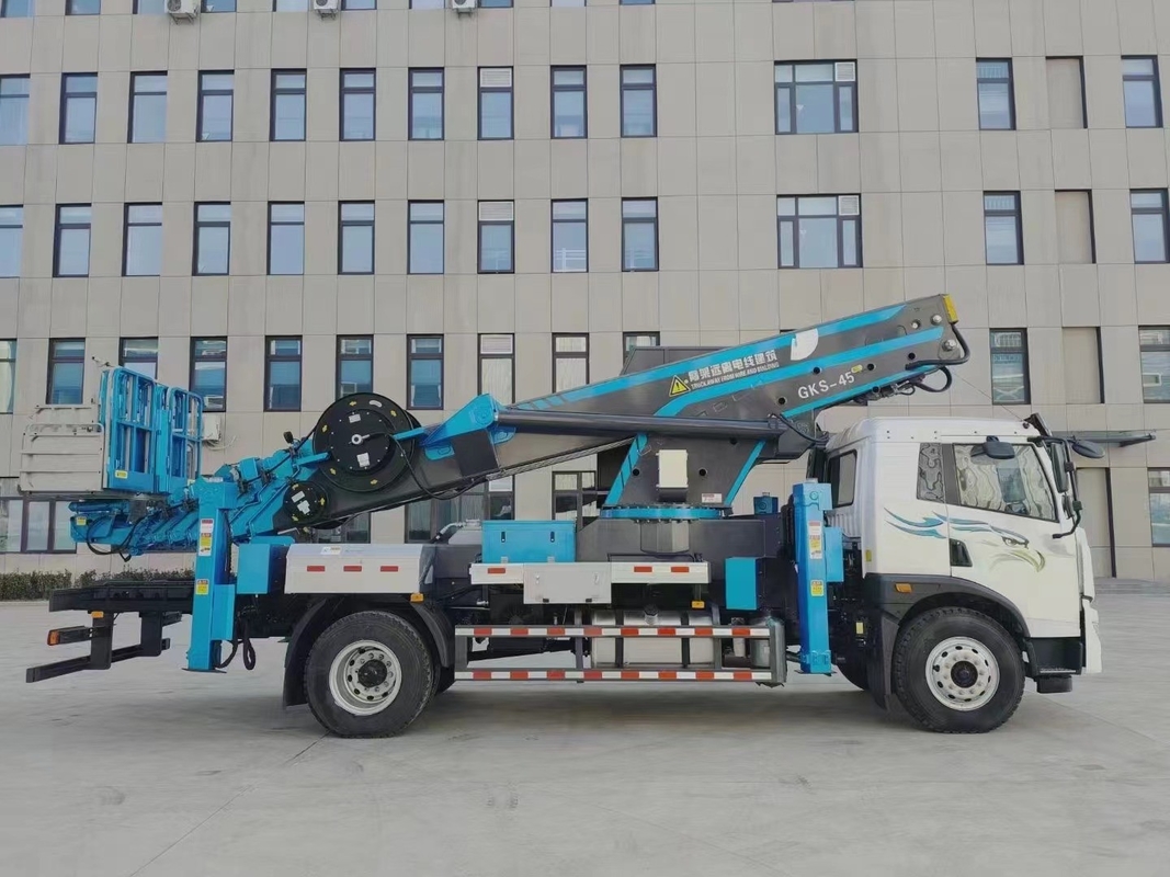 140KW Aerial Work Platform Truck 6 Wheeled EURO 3 Diesel Bucket Truck