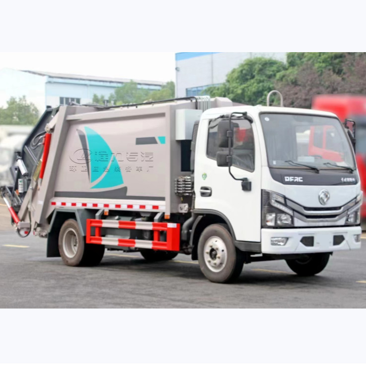 2023 New Dongfeng Min Garbage Collection Truck For Sale  7m3 Compactor Garbage Truck
