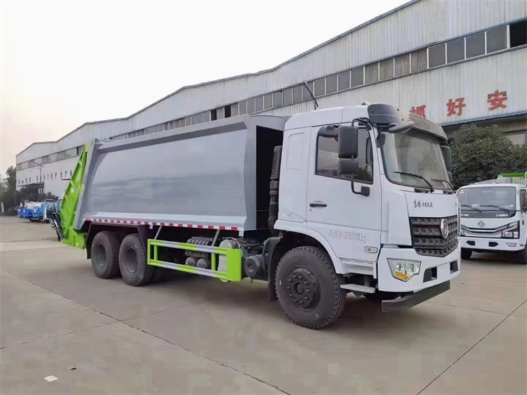 Garbage Truck Wash Dongfeng 5995 Kg Compactor Garbage Truck With Carbon Steel Chassis