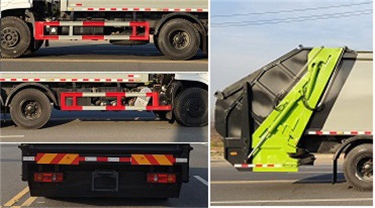 Garbage Truck Wash Dongfeng 5995 Kg Compactor Garbage Truck With Carbon Steel Chassis