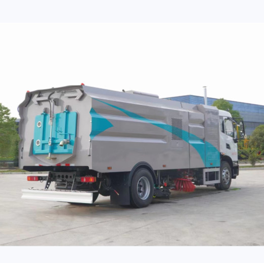 100 Km/H Mini Foton Vacuum Road Sweeper Truck For Thorough Cleaning 95Hp sweeper truck