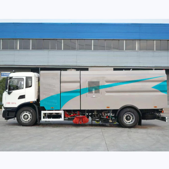 100 Km/H Mini Foton Vacuum Road Sweeper Truck For Thorough Cleaning 95Hp sweeper truck