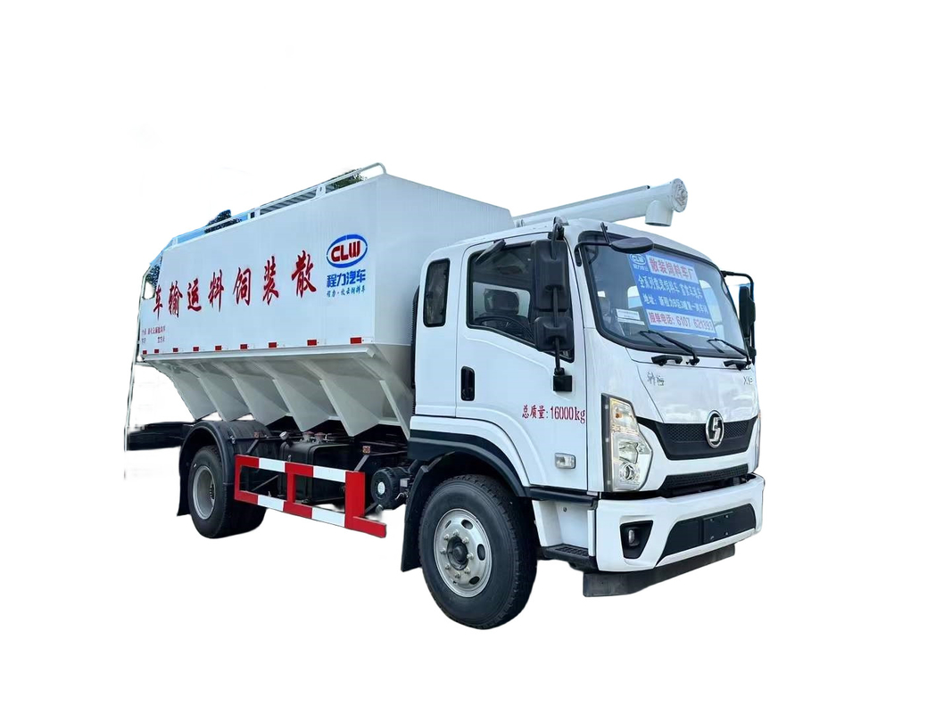 Bulk Animal Feed Fodder Tank Transport Truck 7.00-16 Tyre 232/315 Kw / Hp