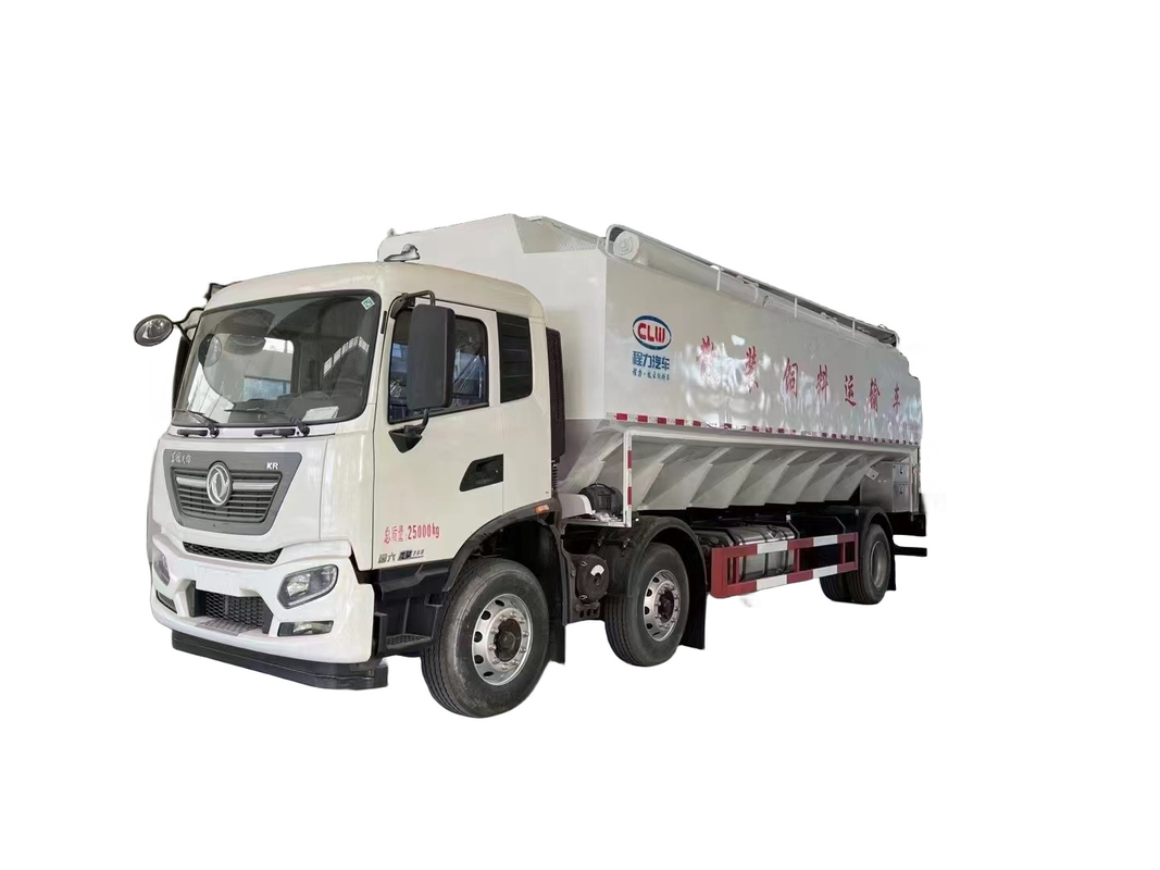 Bulk Animal Feed Fodder Tank Transport Truck 7.00-16 Tyre 232/315 Kw / Hp