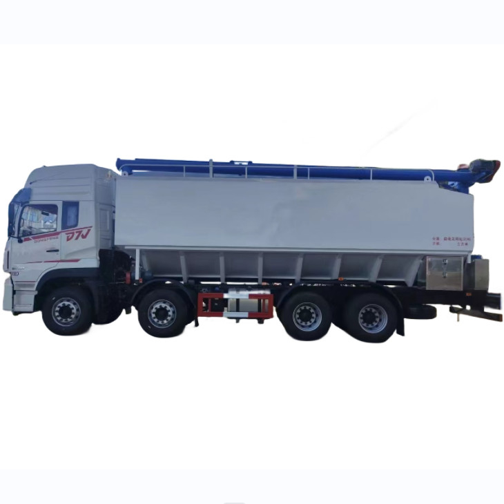 4 Axle Bulk Feed Delivery Vehicle High Power Grain Animal Feed 232/315 Horse Power