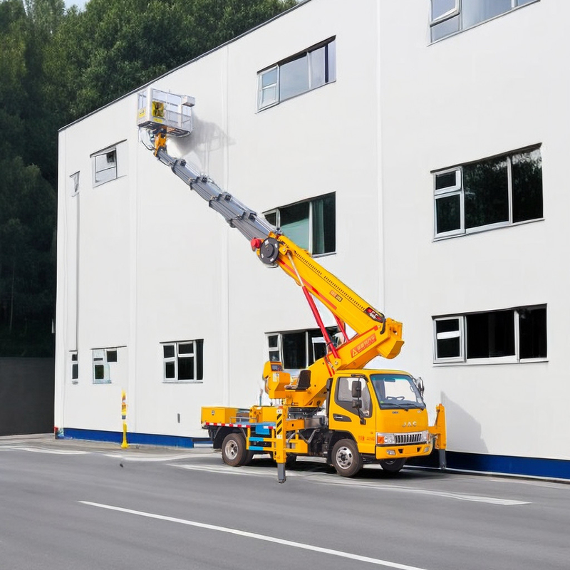 JAC high lifting platform truck 1000kg Lifting Weight 5-Speed Manual Gearbox 13.5m Operating Radius