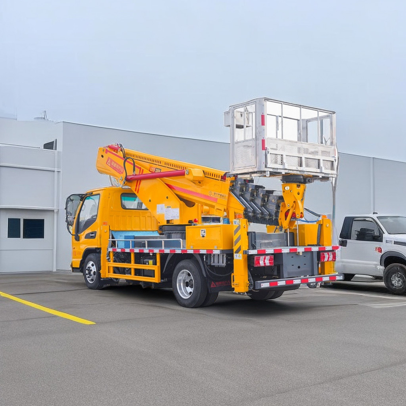 JAC high lifting platform truck 1000kg Lifting Weight 5-Speed Manual Gearbox 13.5m Operating Radius