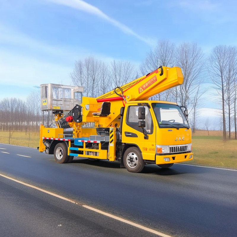 JAC high lifting platform truck 1000kg Lifting Weight 5-Speed Manual Gearbox 13.5m Operating Radius