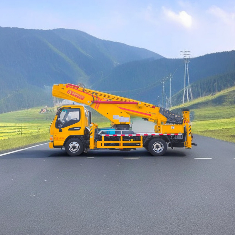 JAC high lifting platform truck 1000kg Lifting Weight 5-Speed Manual Gearbox 13.5m Operating Radius