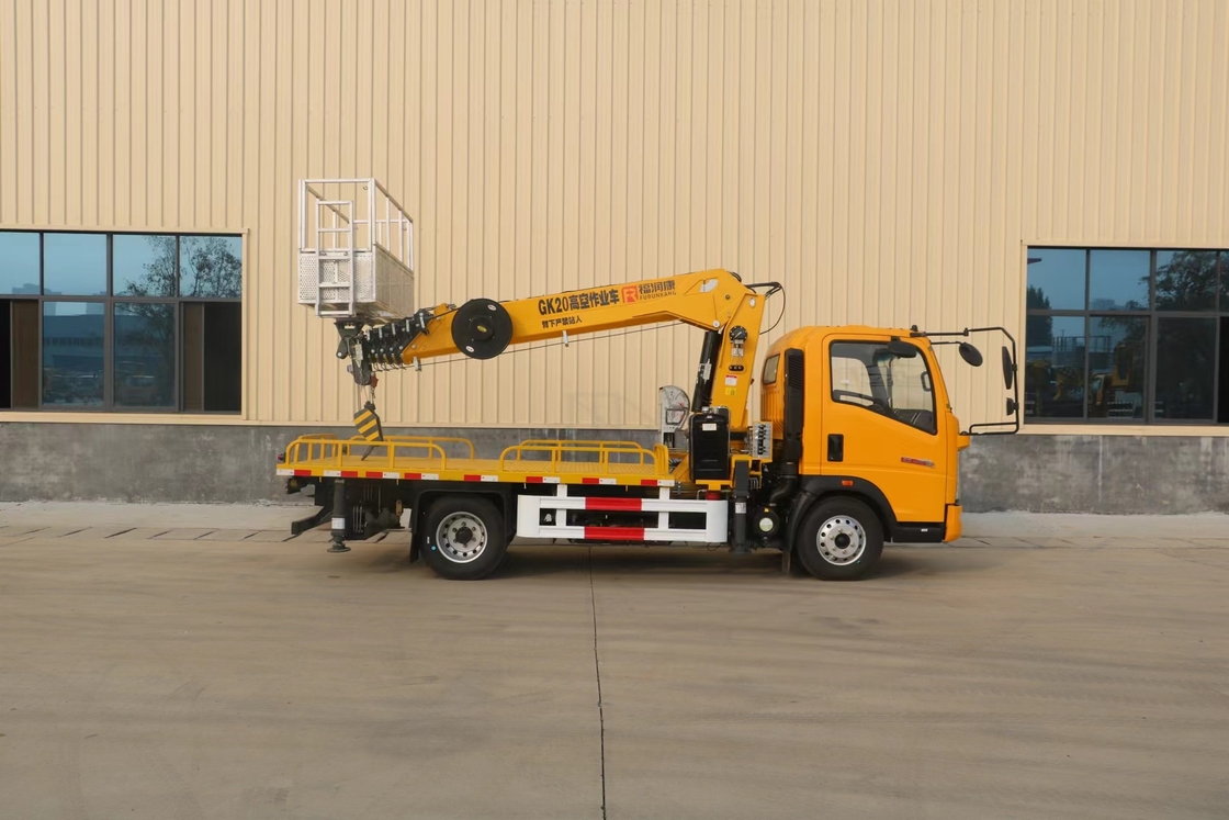 Telescopic Aerial Platform Truck 21 Meter HOWO Brand Boom Lift Cherry Picker Truck