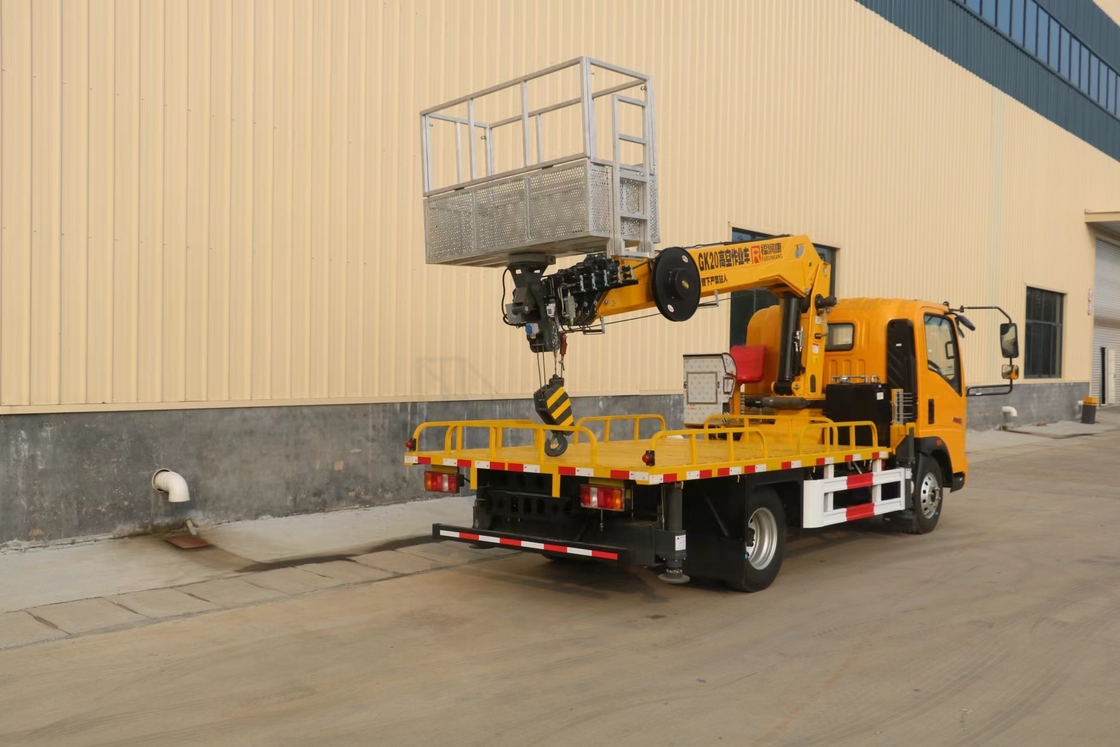 Telescopic Aerial Platform Truck 21 Meter HOWO Brand Boom Lift Cherry Picker Truck