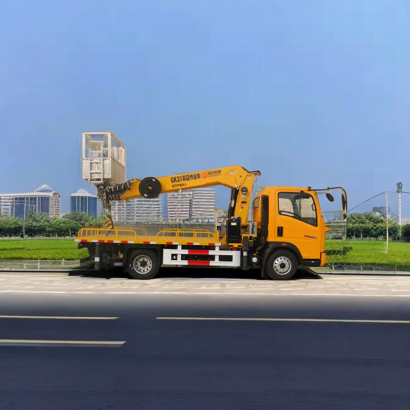 Howo Chassis 4x2 Drive 21M Truck Mounted Aerial Work Platform 95km/H 200kg Load