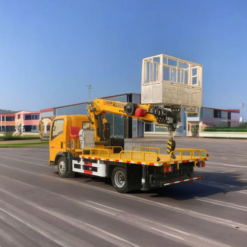 Howo Chassis 4x2 Drive 21M Truck Mounted Aerial Work Platform 95km/H 200kg Load