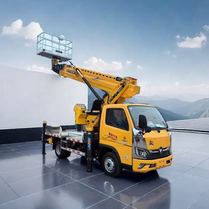 china Foton 4*2 Aerial Work Truck 24 Meter Folding Arm 115HP Customized