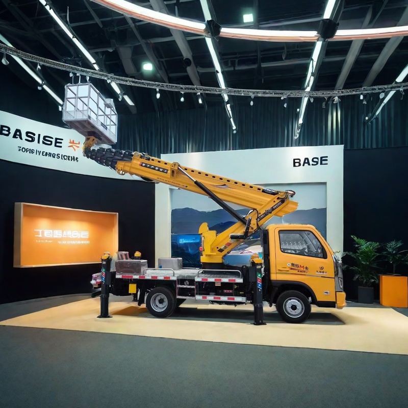 Wheelbase 3360mm Foton Truck Mounted Aerial Platform 95km/H Overhead Working Truck