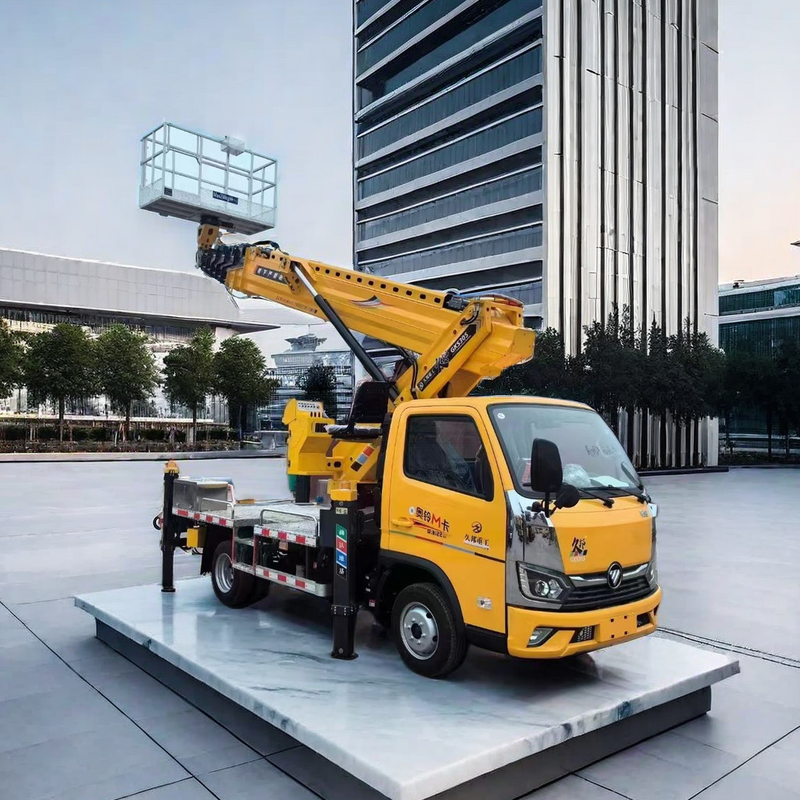 5850x2000x2750mm Truck Mounted Aerial Work Platform 95km/h Aerial Work Platform