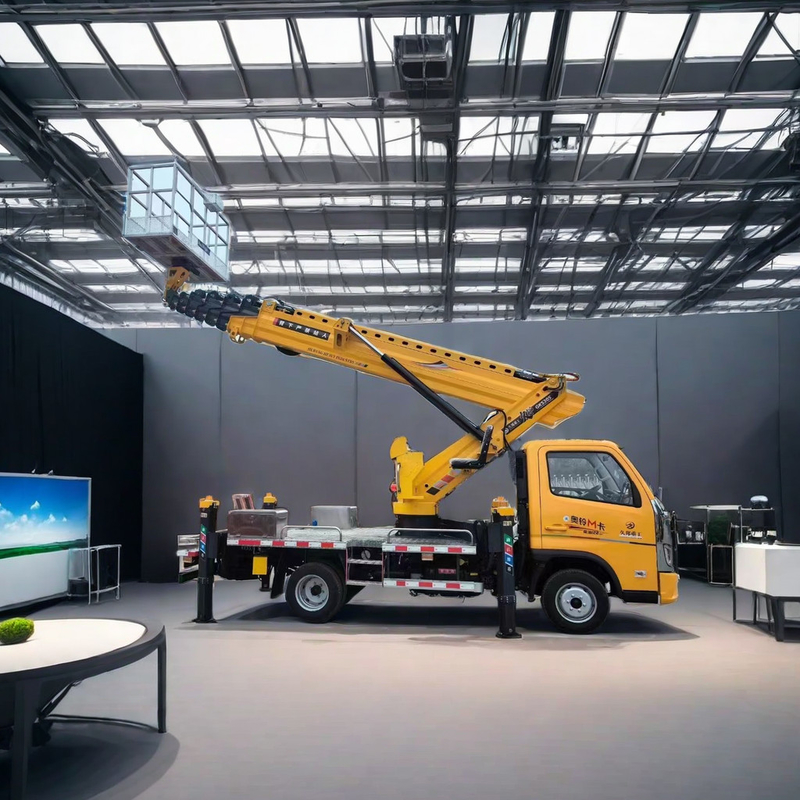 5850x2000x2750mm Truck Mounted Aerial Work Platform 95km/h Aerial Work Platform
