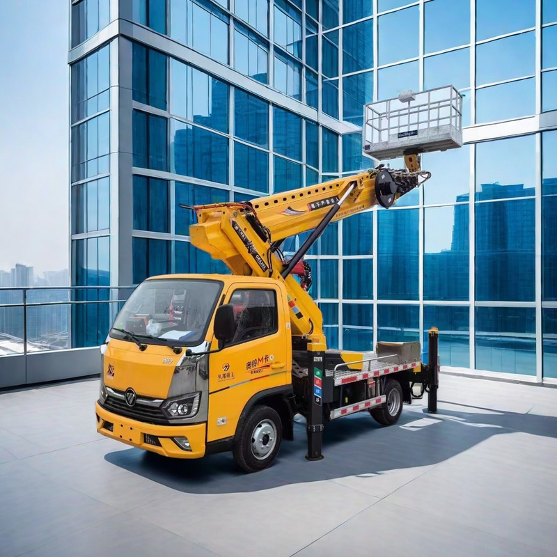5850x2000x2750mm Truck Mounted Aerial Work Platform 95km/h Aerial Work Platform