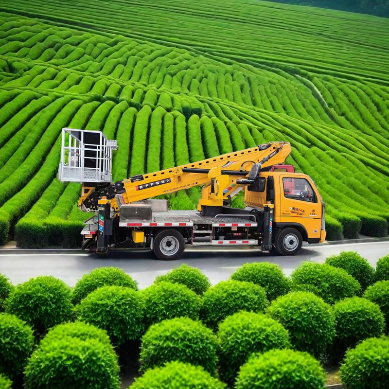 5850x2000x2750mm Truck Mounted Aerial Work Platform 95km/h Aerial Work Platform