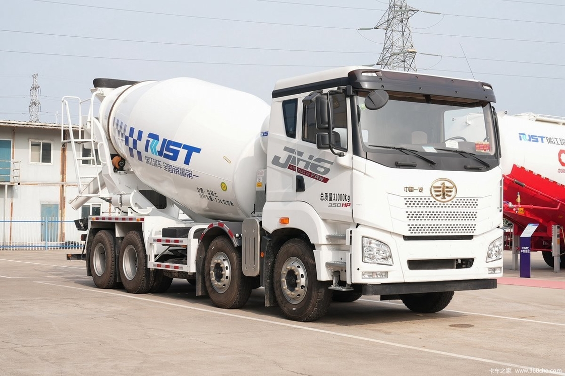 Euro 5 12 Wheel Cement Mixer Lorry 12m3 Diesel Cement Concrete Truck With Pump For Sale