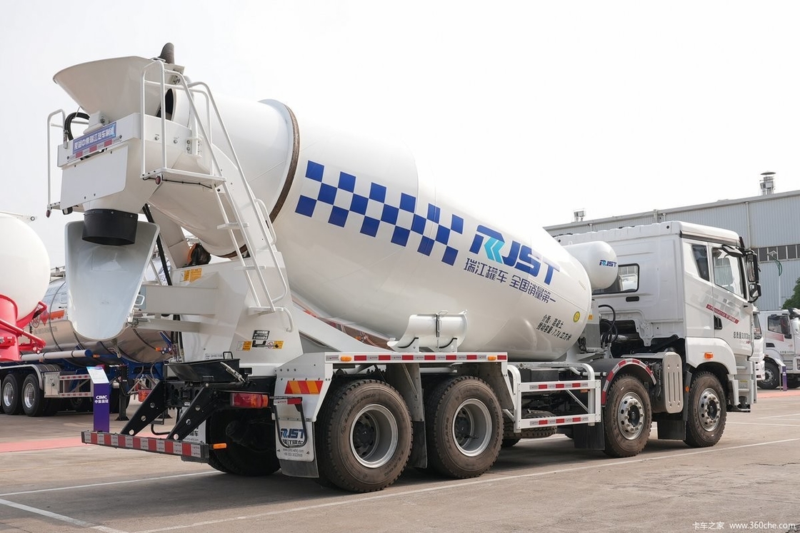 Euro 5 12 Wheel Cement Mixer Lorry 12m3 Diesel Cement Concrete Truck With Pump For Sale