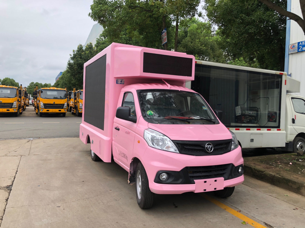 Foton Mobile LED Advertising Truck With Loop Ventilation Cooling System Small Size
