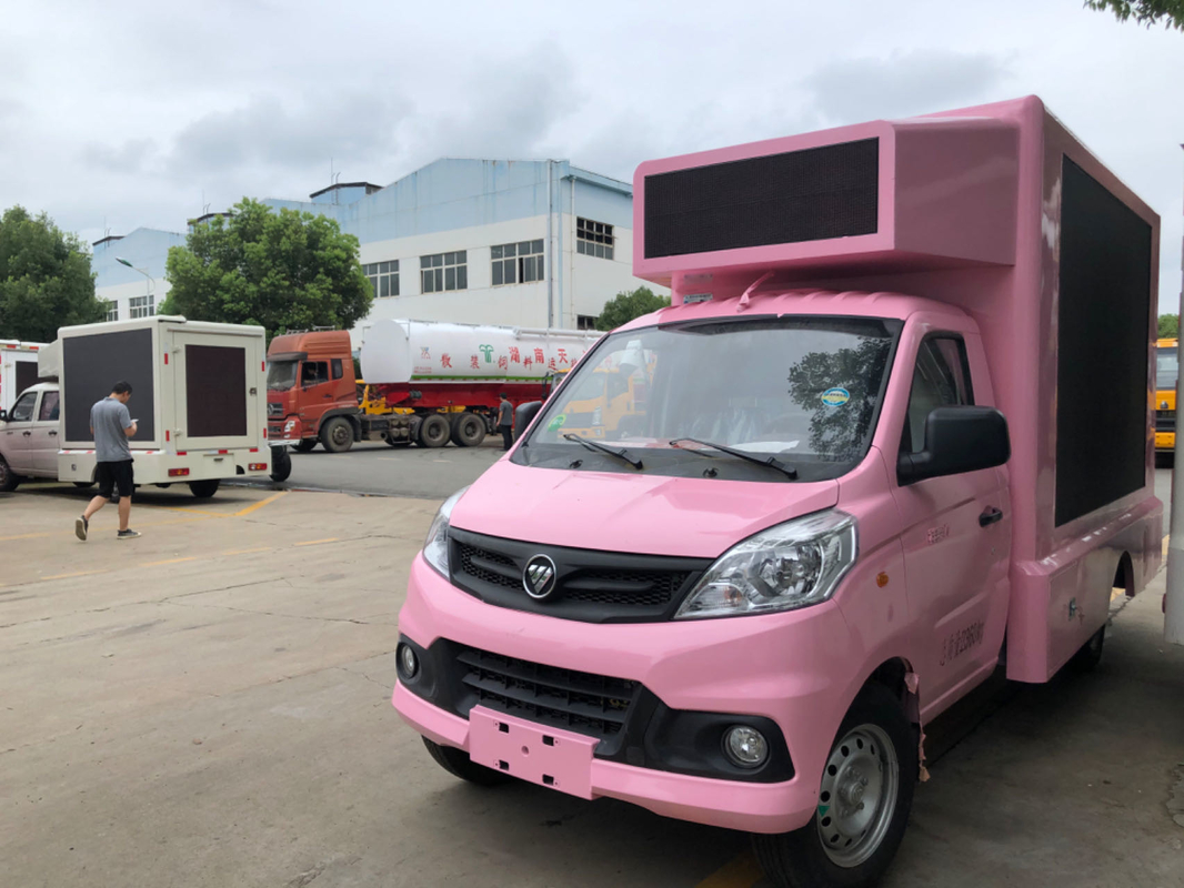 Foton Mobile LED Advertising Truck With Loop Ventilation Cooling System Small Size