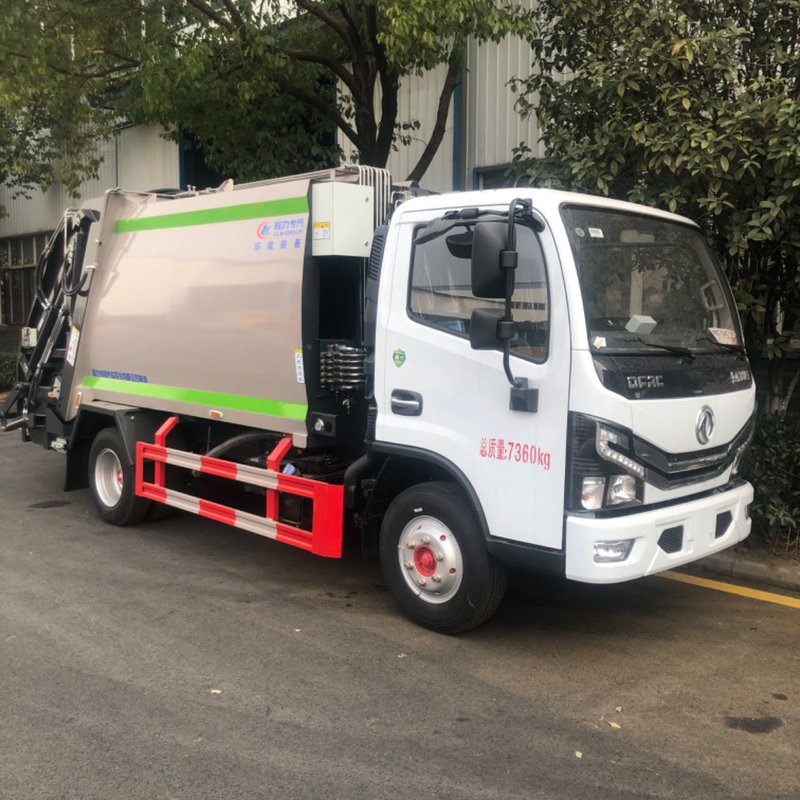 2023 New Dongfeng Min Garbage Collection Truck For Sale  7m3 Compactor Garbage Truck