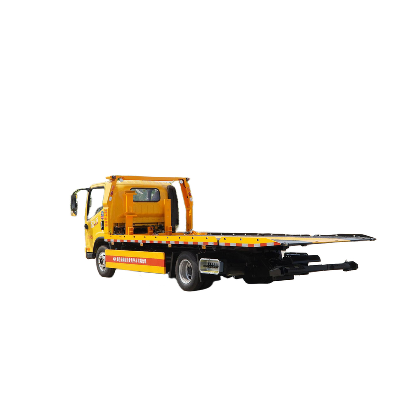6 Wheels Flatbed Wrecker Truck JAC / 4 Ton Winch Tow Truck For Sale