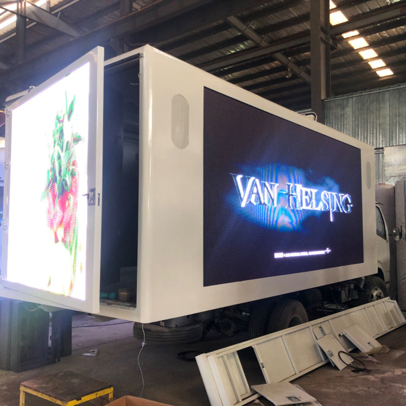 Customized Isuzu Mobile Big Screen Truck P3 P4 P5 Digital For Truck Mounted With Weight 2500KG
