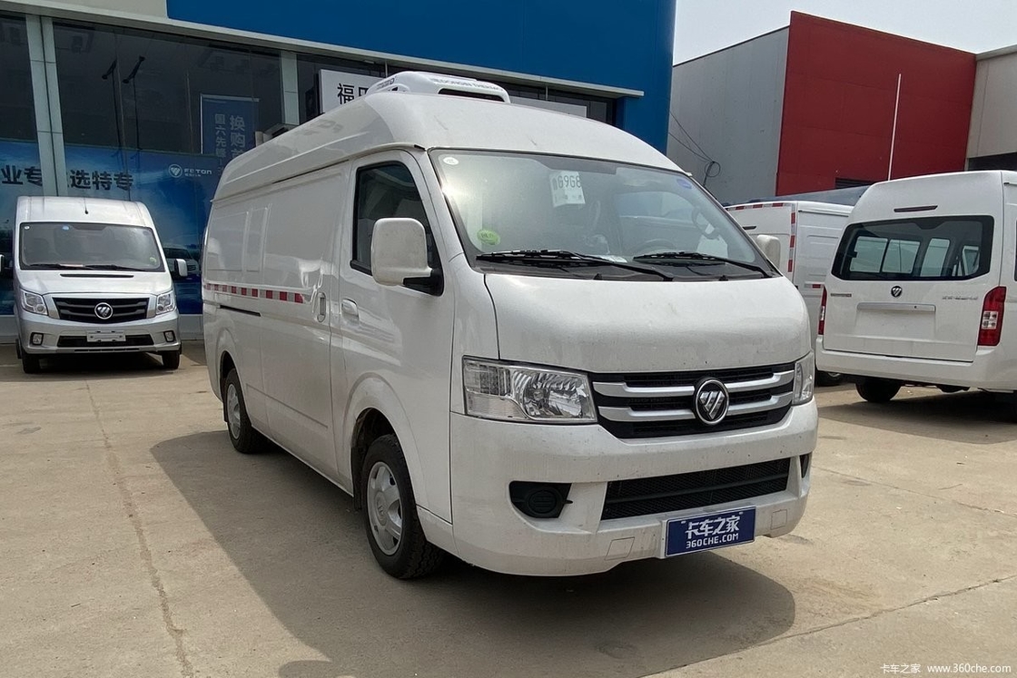 Gasoline Engine Manual Mini Refrigerated Truck Aluminum Alloy Cold Room Van 4 Wheels 1 Ton