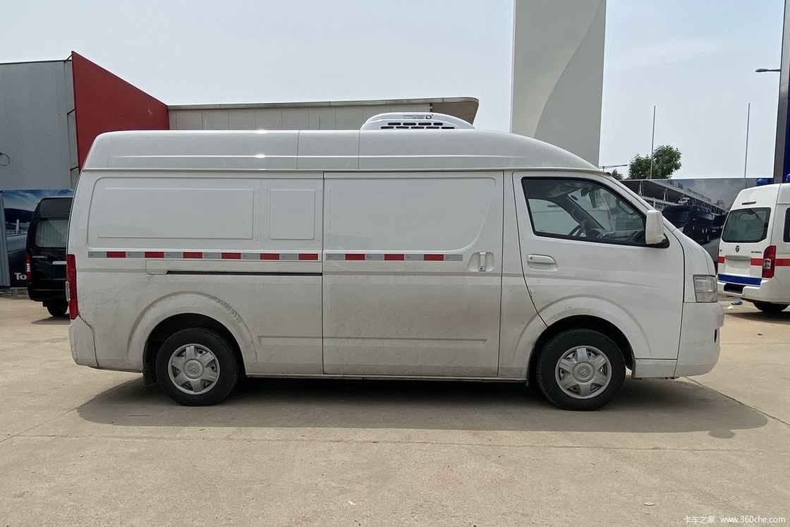 Gasoline Engine Manual Mini Refrigerated Truck Aluminum Alloy Cold Room Van 4 Wheels 1 Ton