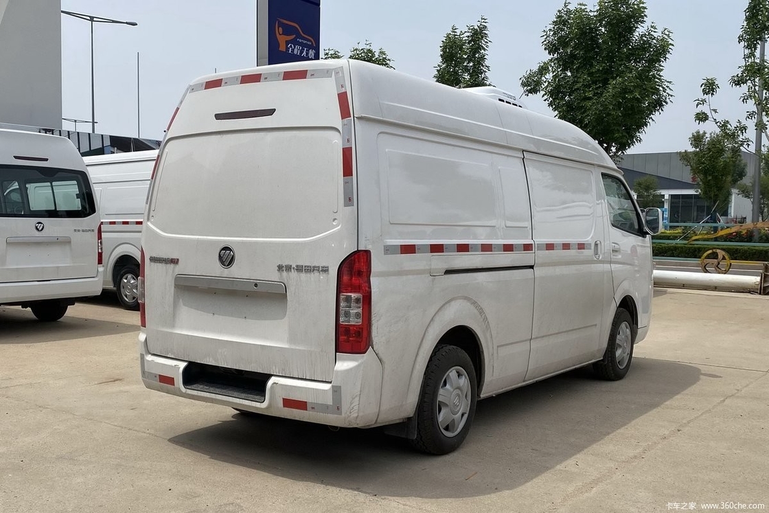 Gasoline Engine Manual Mini Refrigerated Truck Aluminum Alloy Cold Room Van 4 Wheels 1 Ton