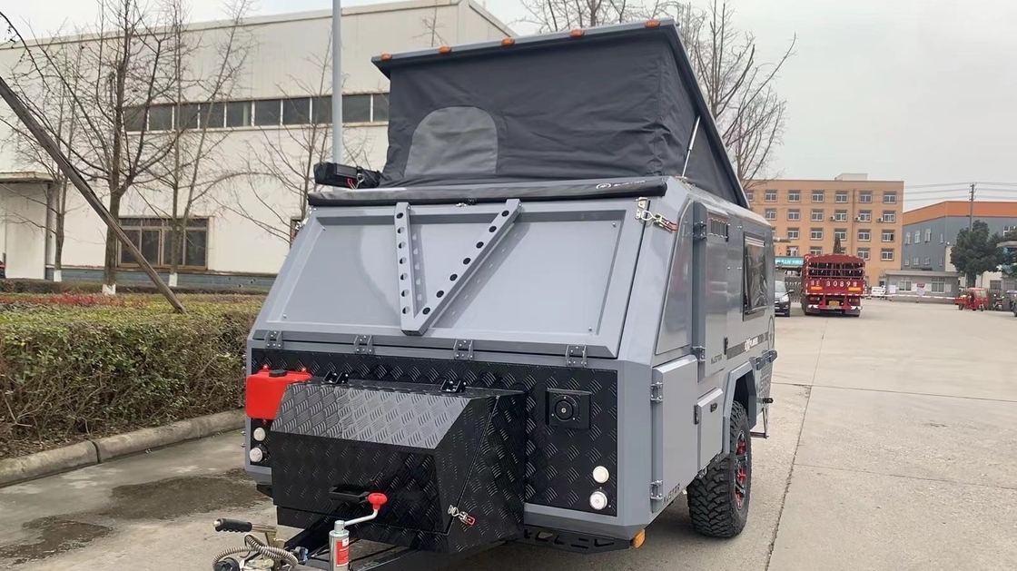Factory Direct Sale  Small 1500kg Folding  Off-Road Trailers 1000mm Heavy Duty Guide Rail With Tent