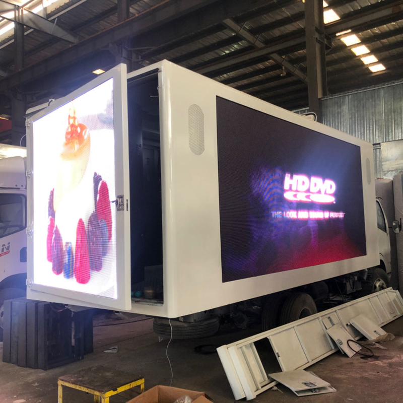 Customized 12ft/14ft/16ft/18ft P4 Digital LED Screen Box for Truck Mounted