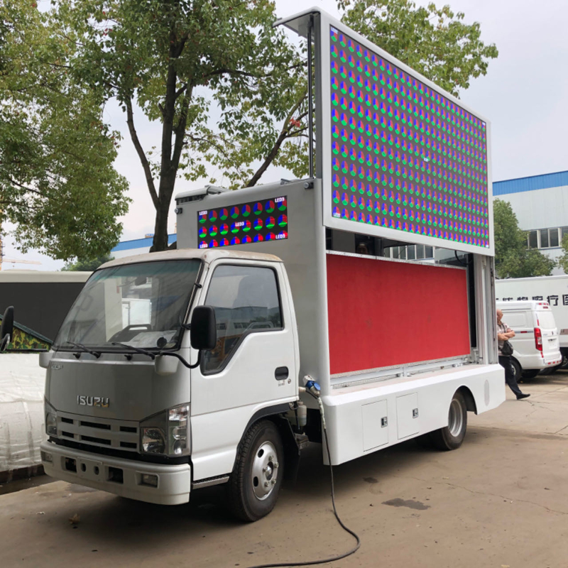Isuzu 4*2  Euro 5 Led Display Box Truck Mobile Led Screen Billboard Truck Advertising Led Truck For Sale