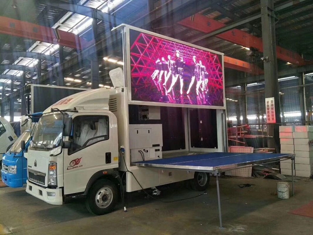 HOWO Mobile Light LED Advertising Truck Display Box Billboard Clear Screen Signs P4 P5 P6