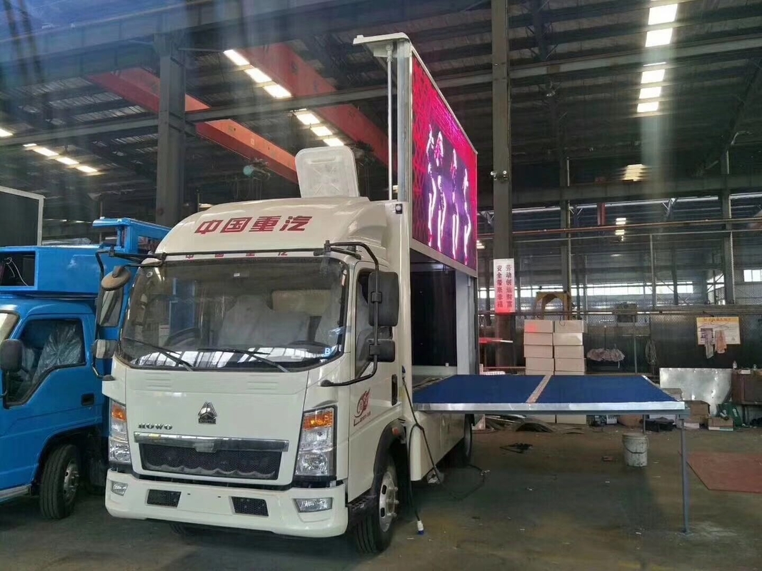 HOWO Mobile Light LED Advertising Truck Display Box Billboard Clear Screen Signs P4 P5 P6
