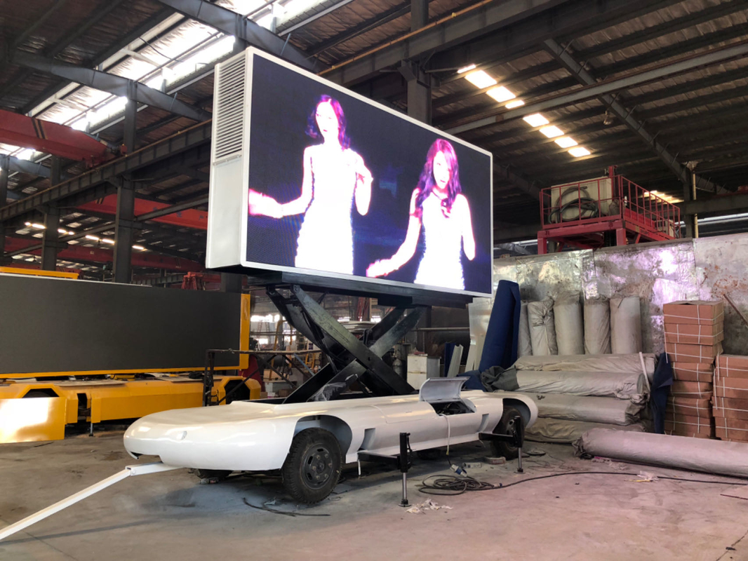 P4 P5 HD Truck Trailer Car Mobile Outdoor Advertising Led Sign Display For Mobile Store
