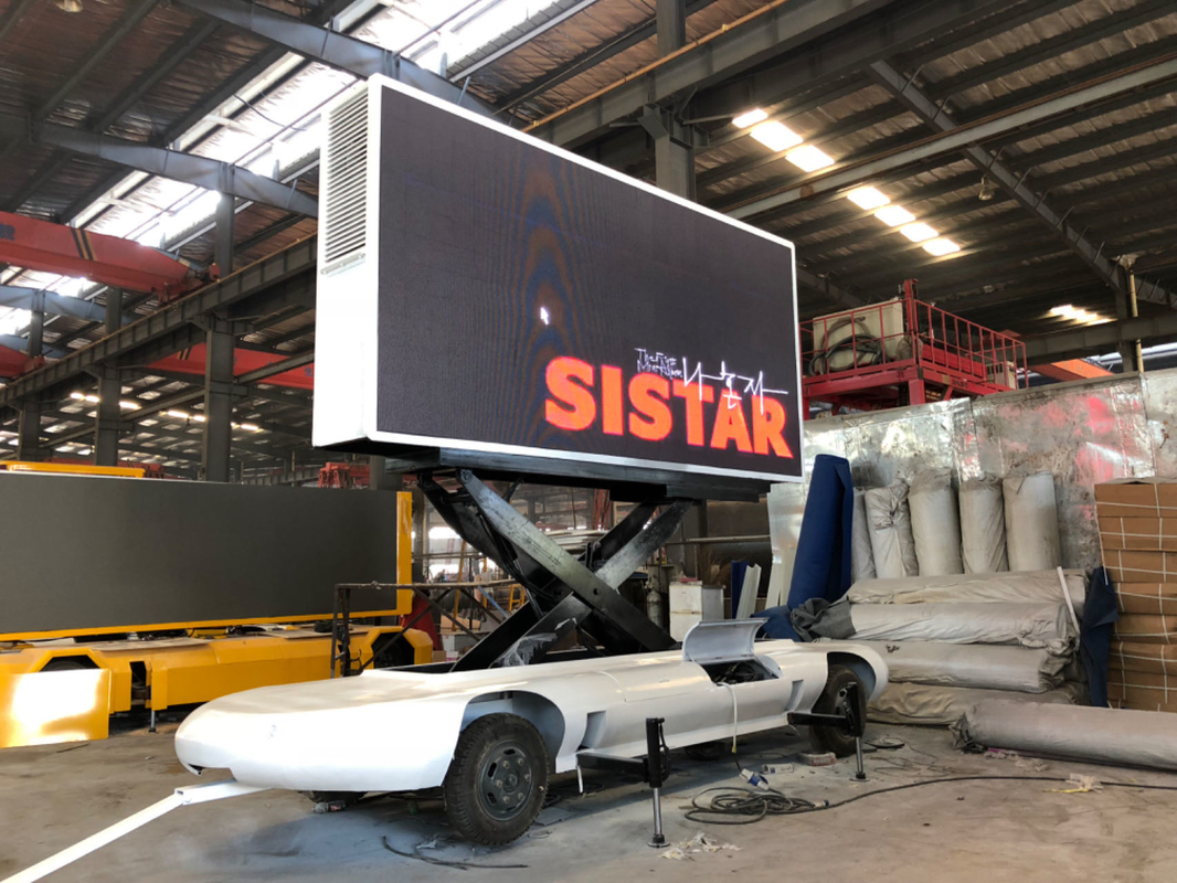 P4 P5 HD Truck Trailer Car Mobile Outdoor Advertising Led Sign Display For Mobile Store