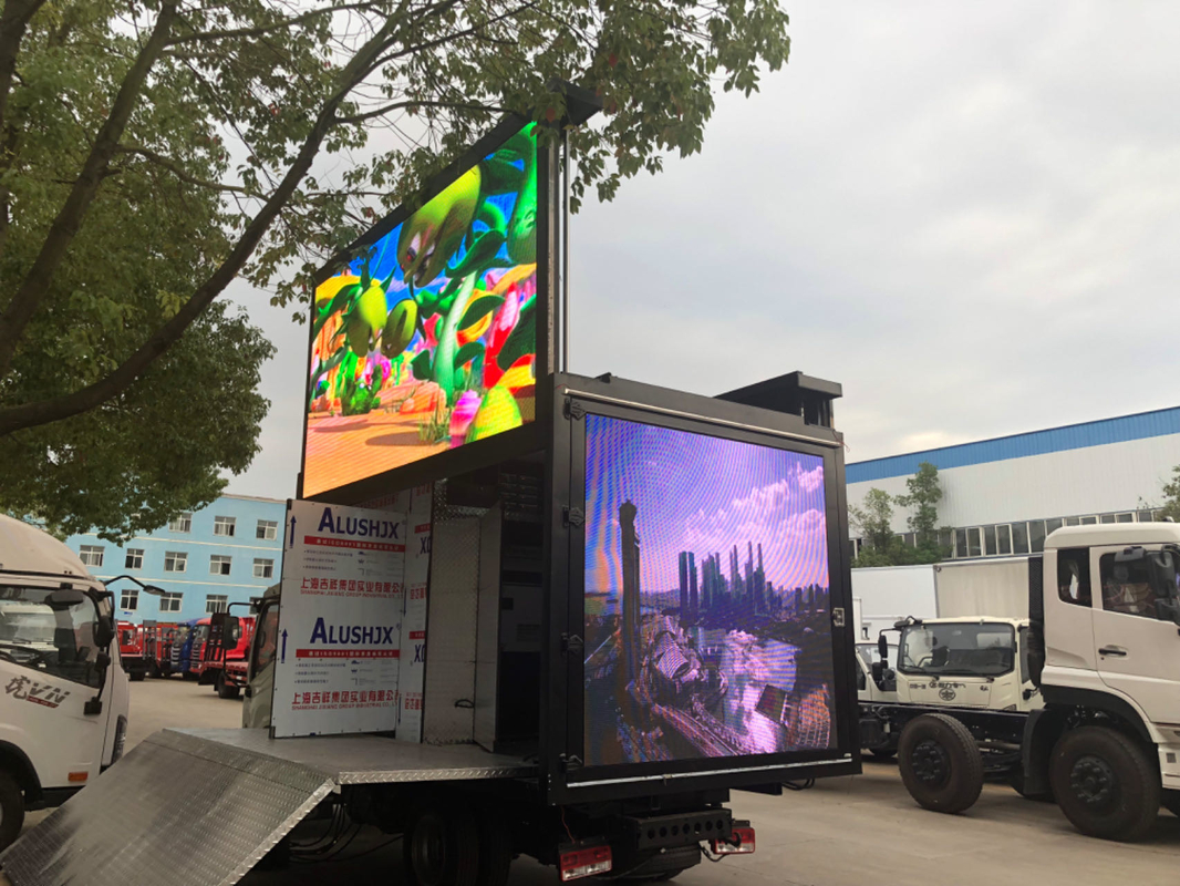 P3 P4 Outdoor Waterproof Mobile Led Video Truck / Trailer / Van Mobile Digital Advertising Led Billboard