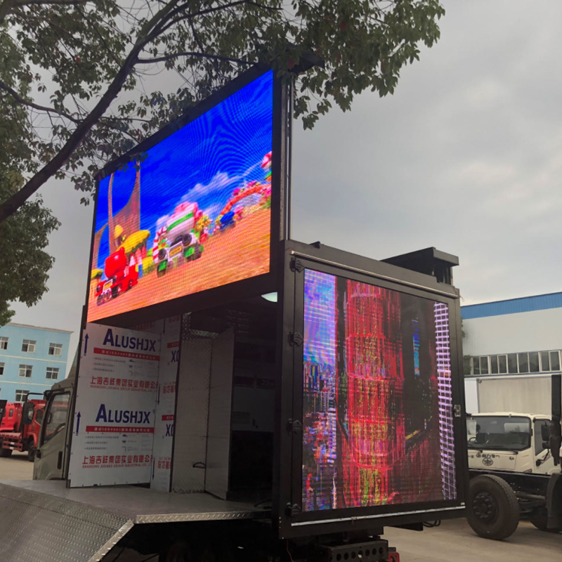Mini Truck With Billboard Advertising Outdoor Foton Tarpaulin LED Mobile Advertising Box Truck