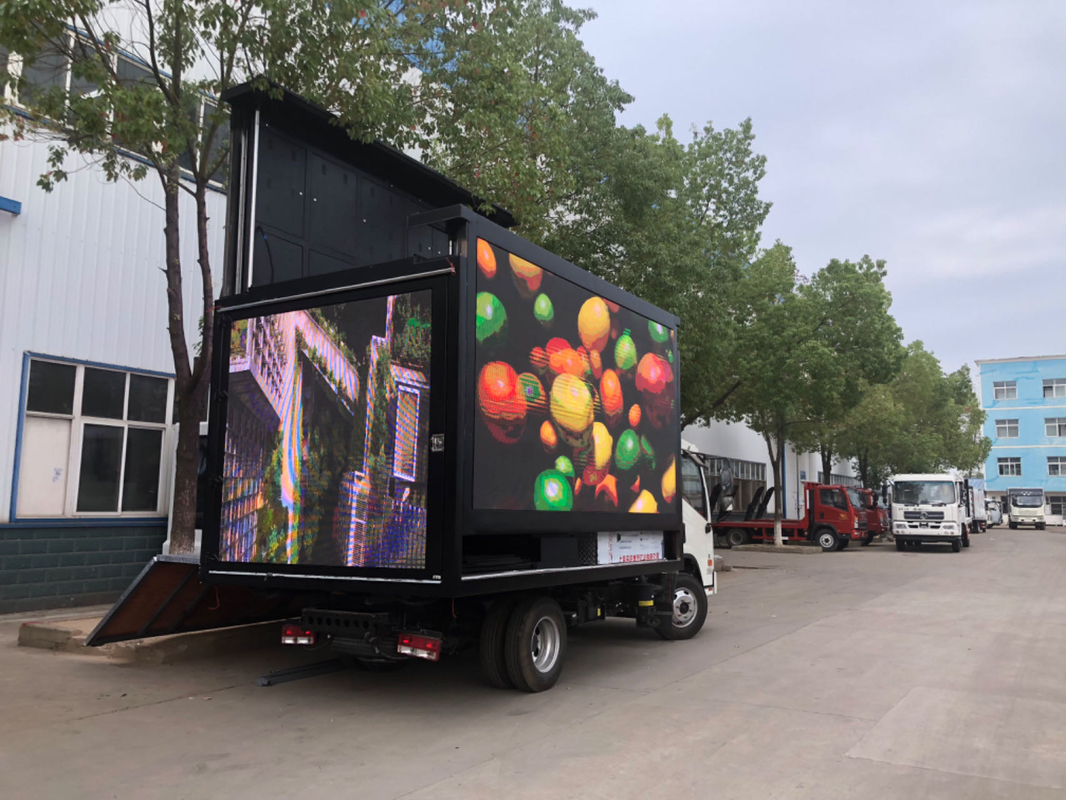 Mini Truck With Billboard Advertising Outdoor Foton Tarpaulin LED Mobile Advertising Box Truck